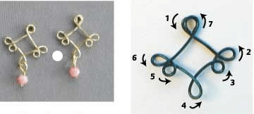 DIY drop earrings