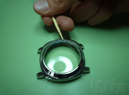 Remove the excess glue