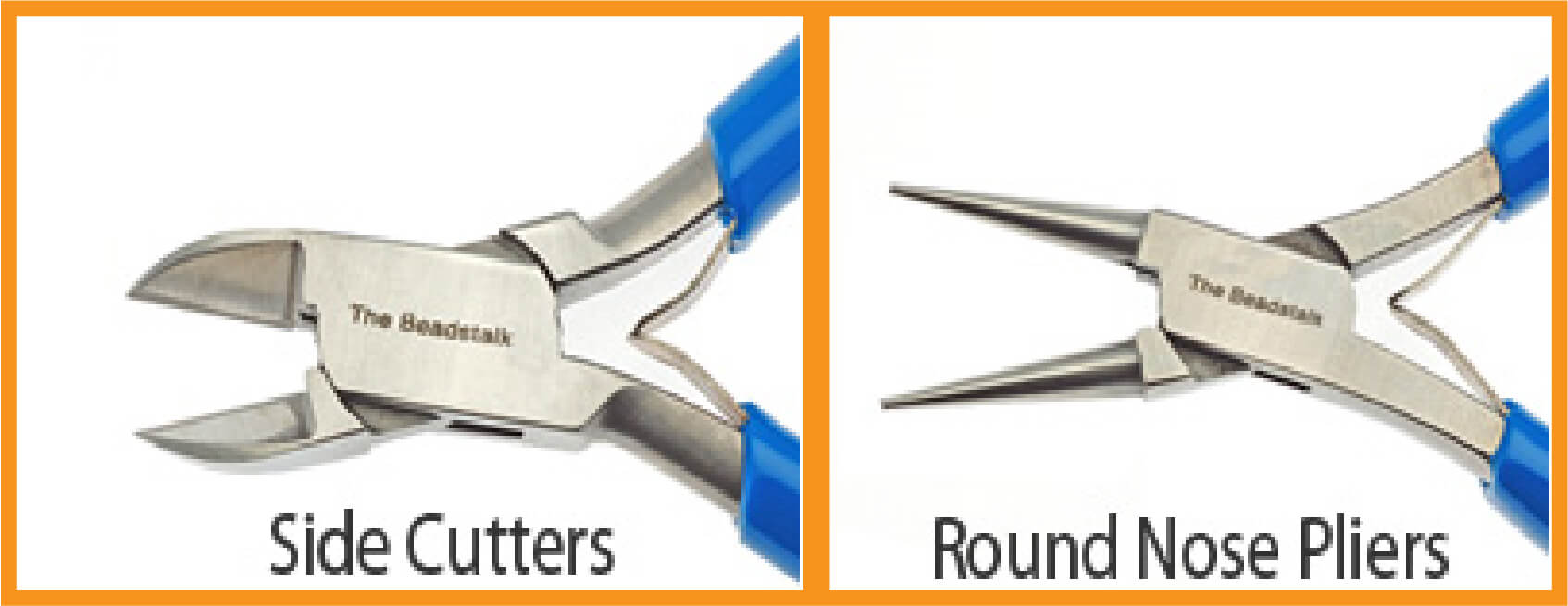 Side cutters and round nose pliers