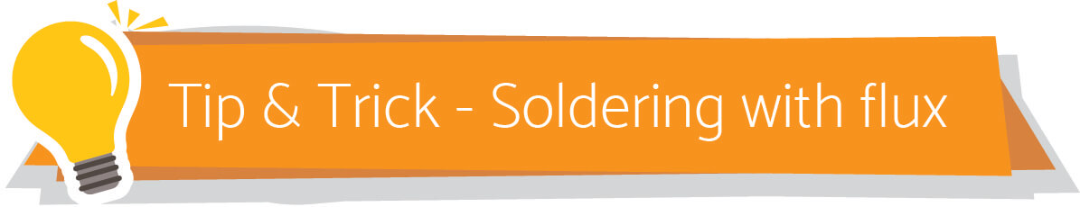 Soldering with flux