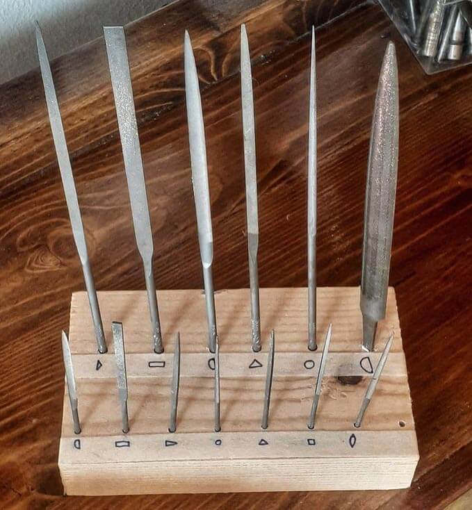 Wooden file holder